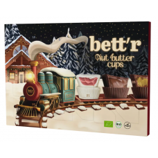 Bett`r BIO šokolādes konfekšu ar riekstu krēmiem Adventes kalendārs, 312g